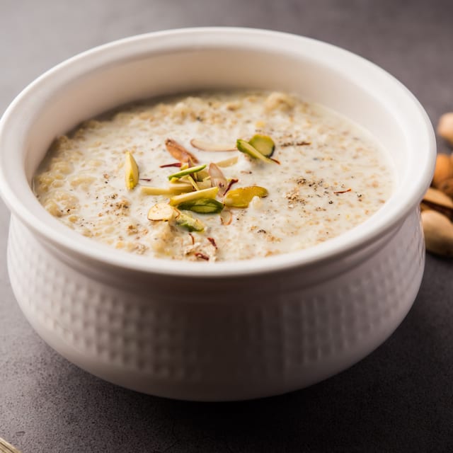 Kheer (Rice Pudding).